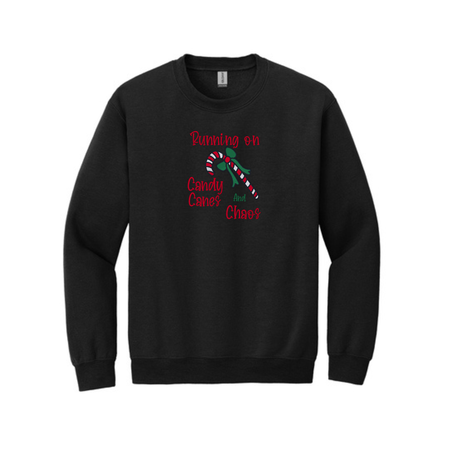 Running on Candy Canes and Chaos  -  Crewneck Sweatshirt