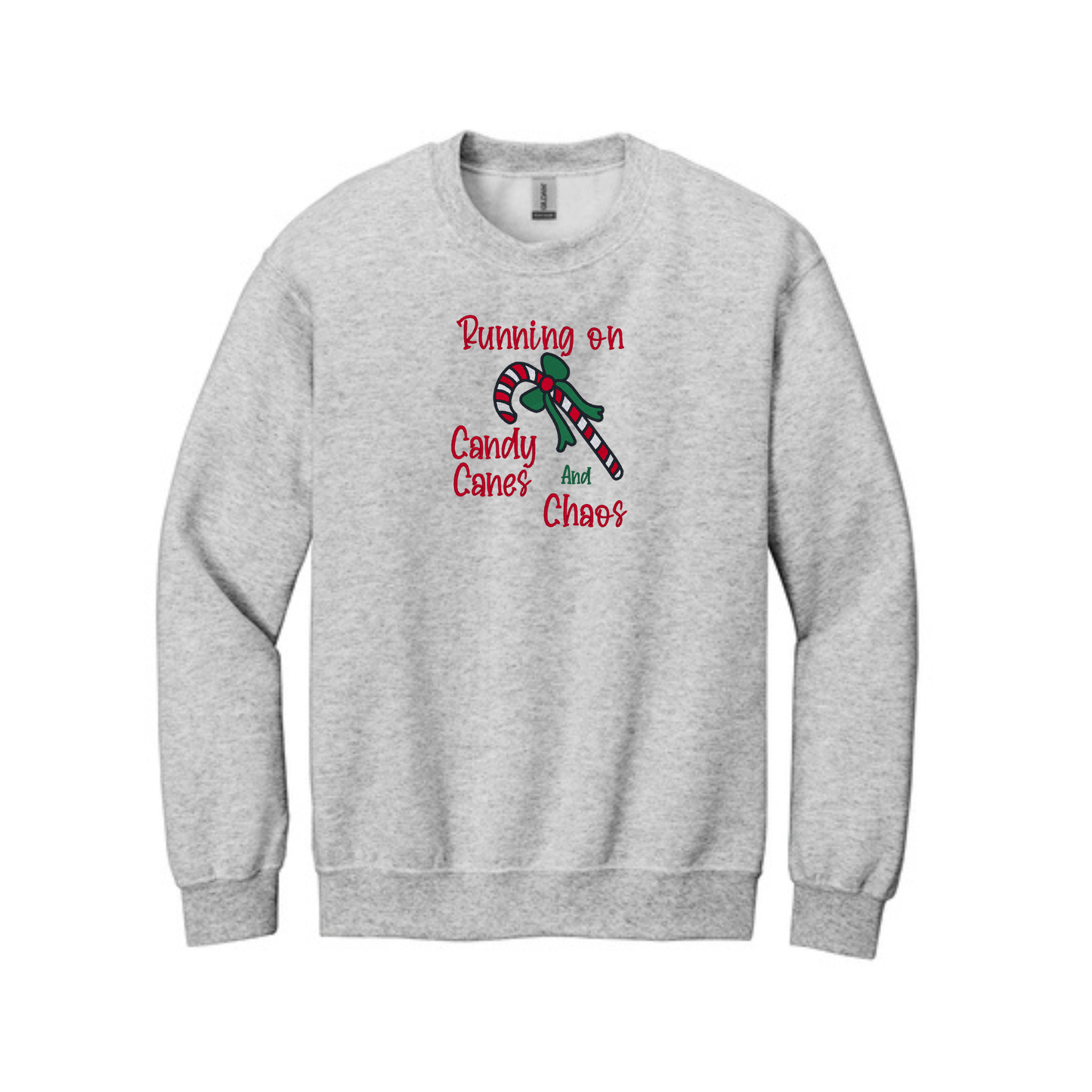 Running on Candy Canes and Chaos  -  Crewneck Sweatshirt