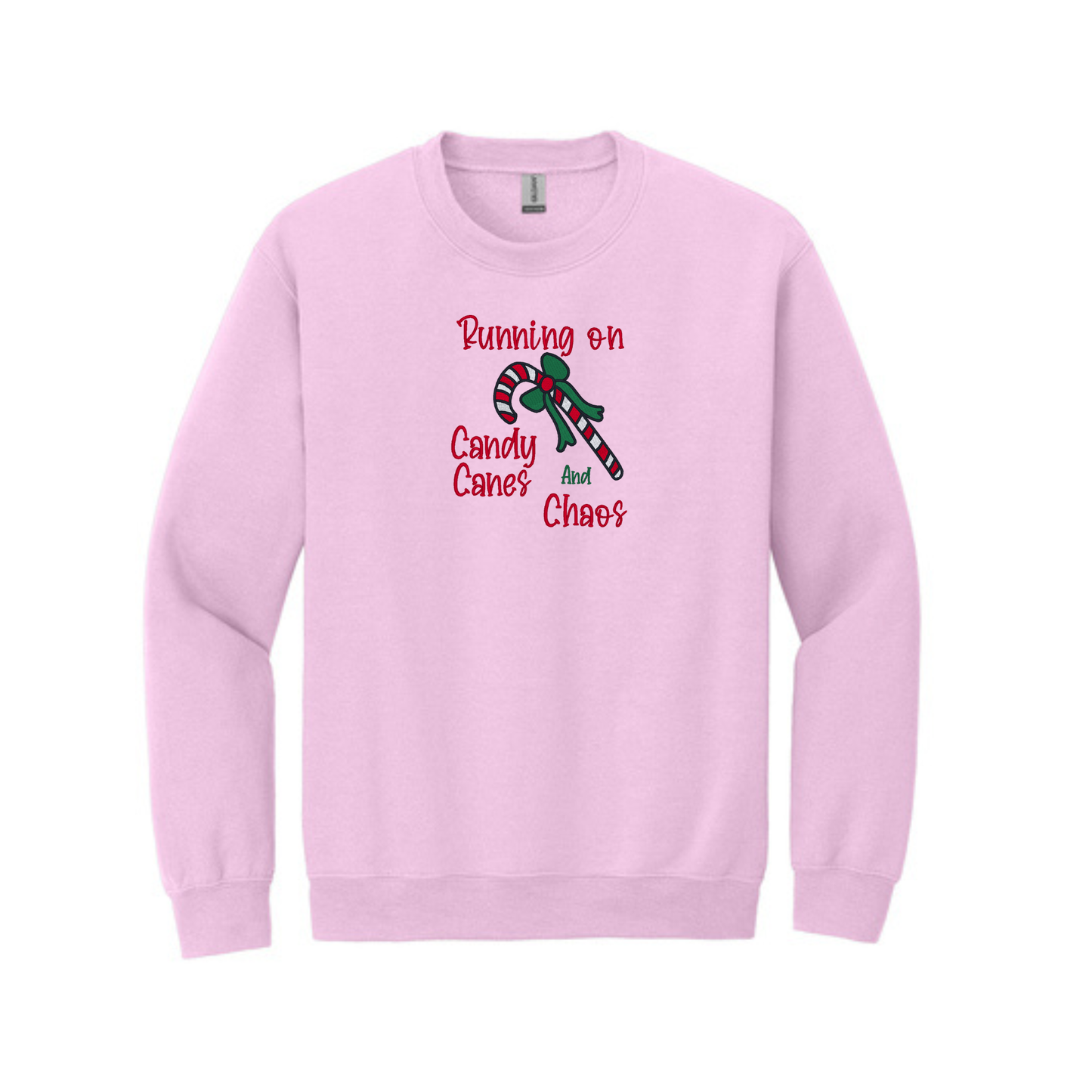 Running on Candy Canes and Chaos  -  Crewneck Sweatshirt