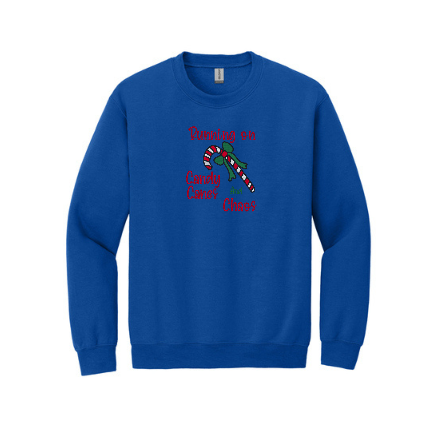 Running on Candy Canes and Chaos  -  Crewneck Sweatshirt