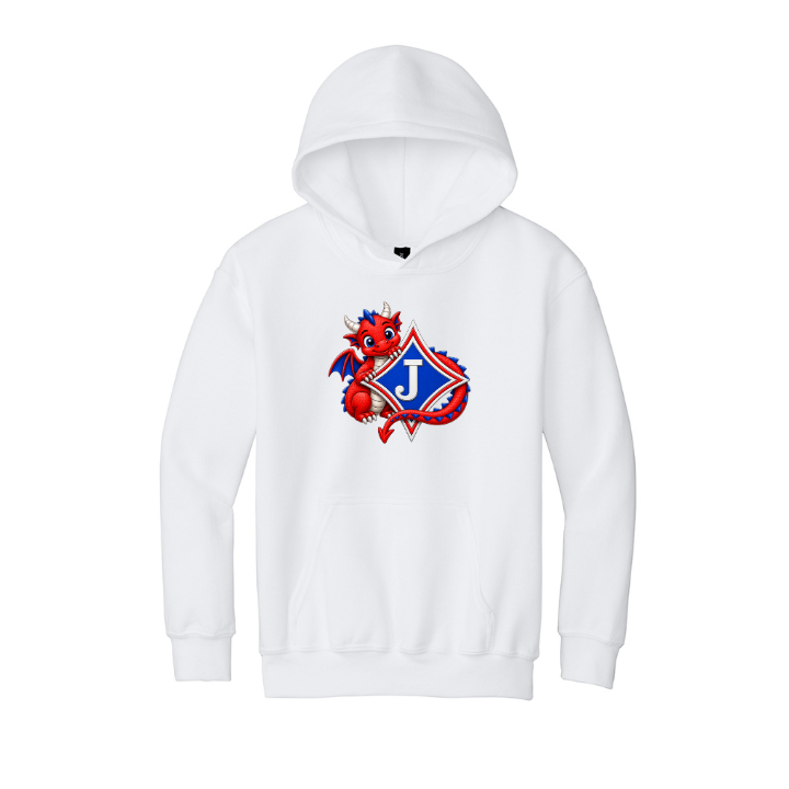 Youth Sweatshirt with Dragon Trail Wrapped Logo in DTF Print