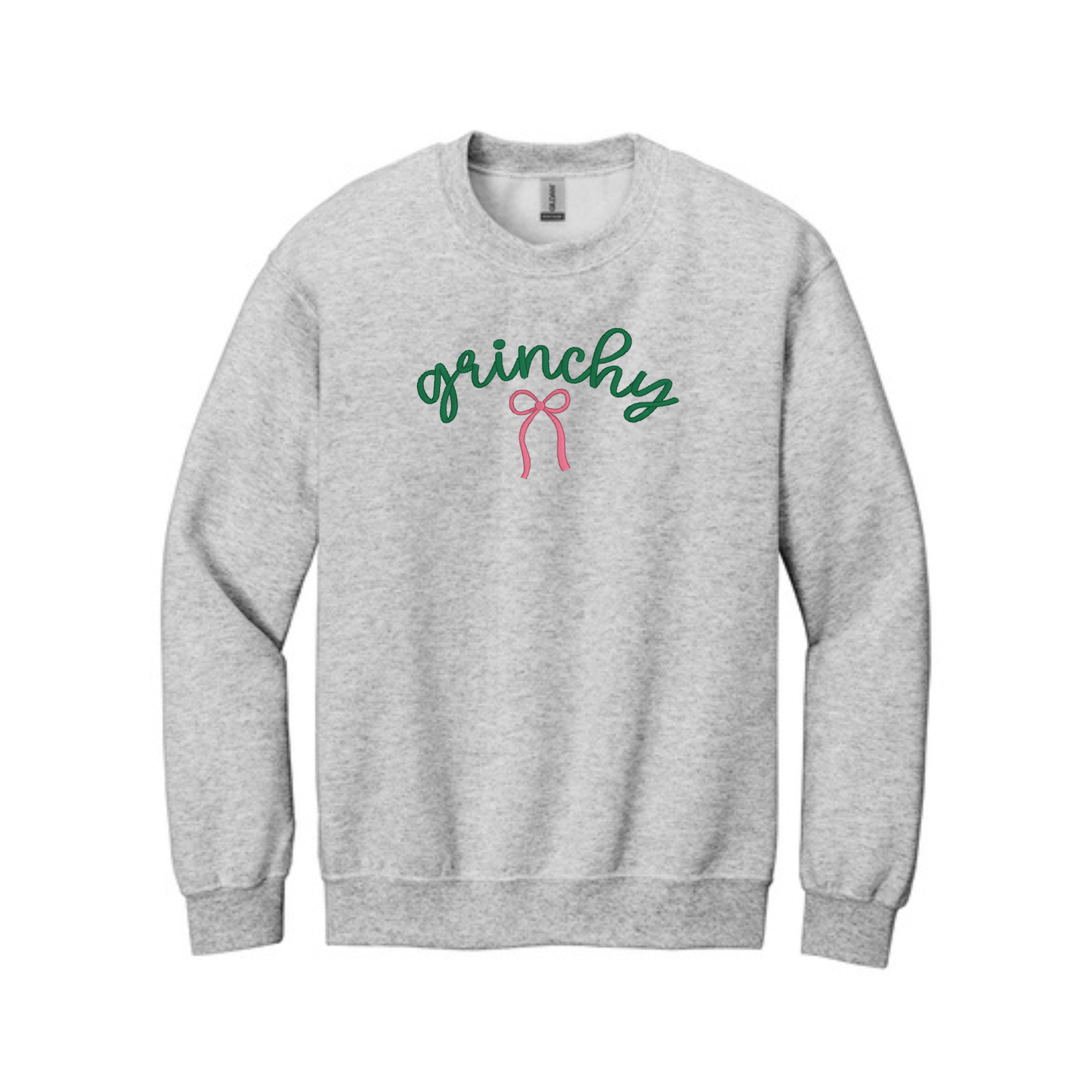 Grinchy, but with a bow -  Crewneck Sweatshirt