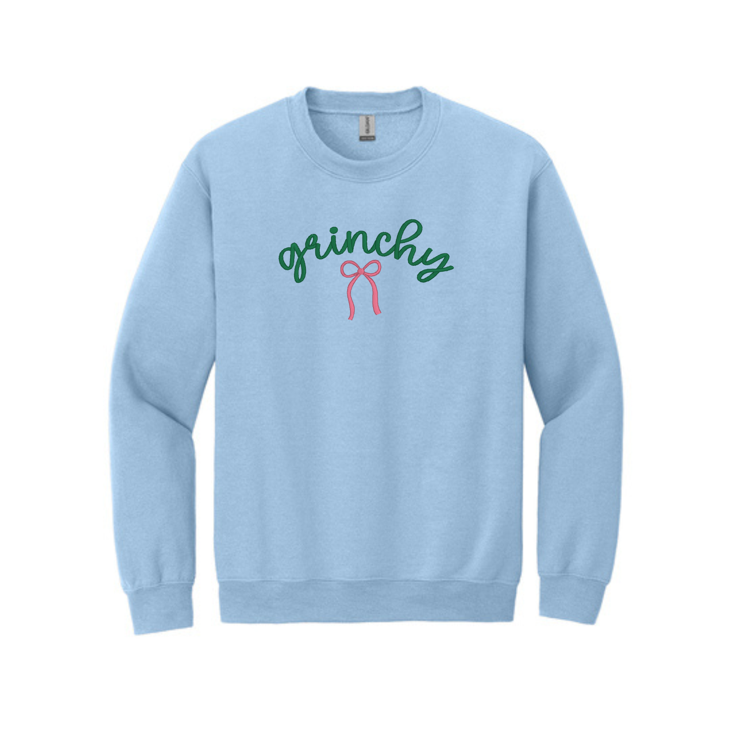 Grinchy, but with a bow -  Crewneck Sweatshirt