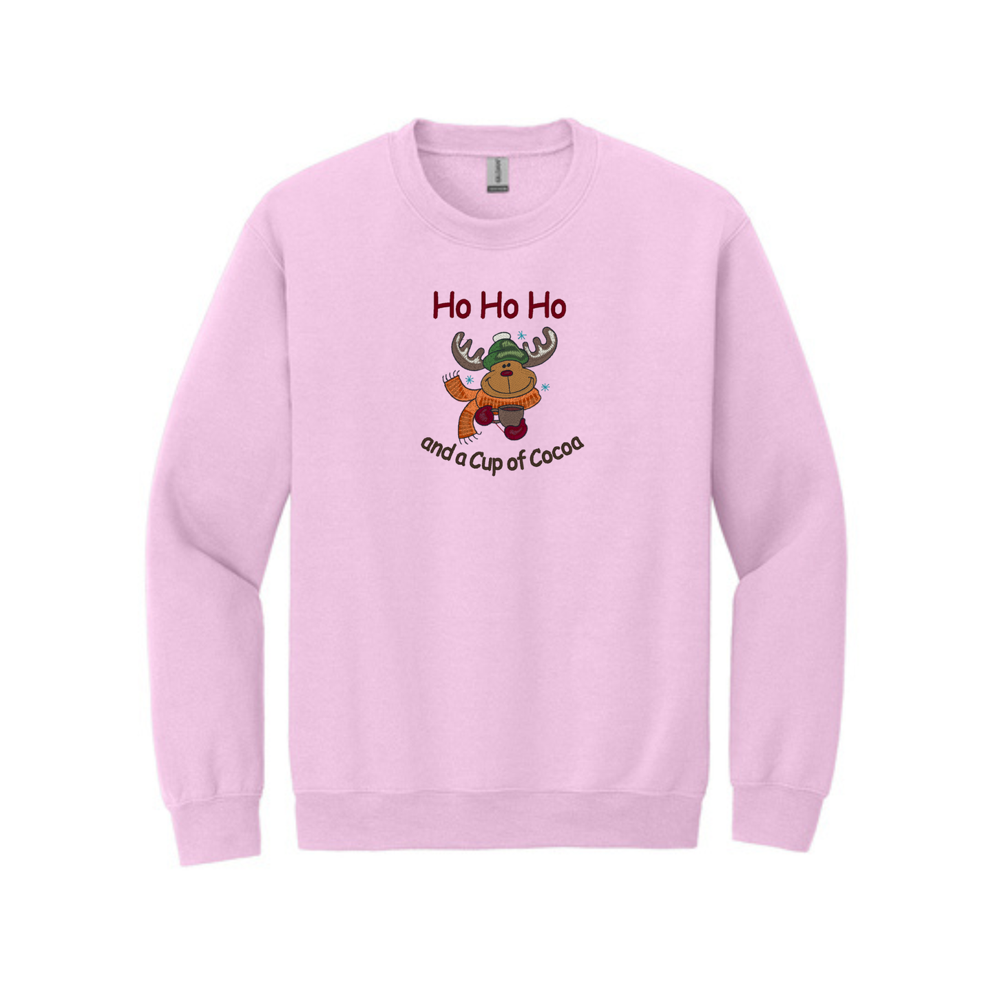 Happy HO HO HO and a Cup of Cocoa -  Crewneck Sweatshirt
