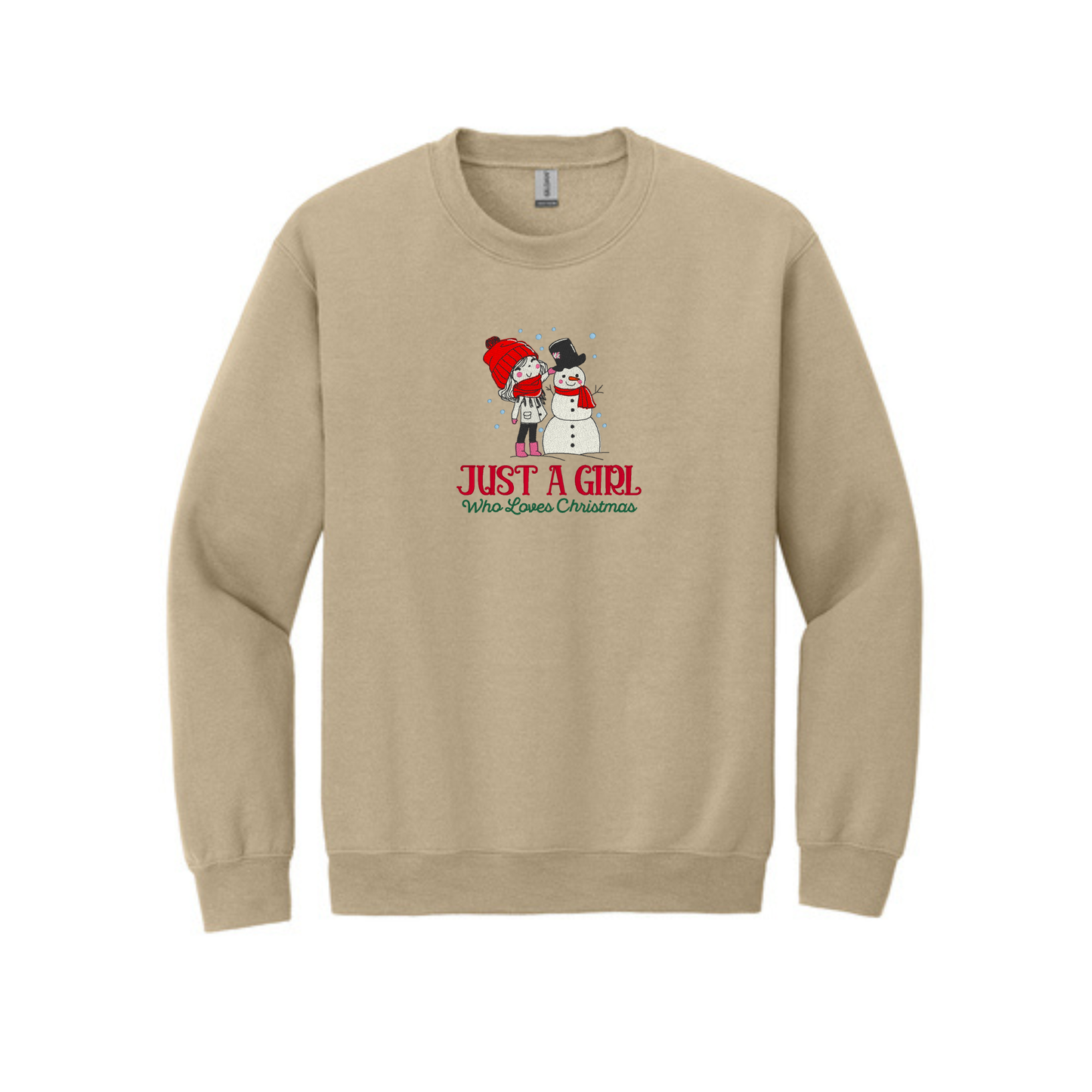 Just a Girl Who Loves Christmas -  Crewneck Sweatshirt