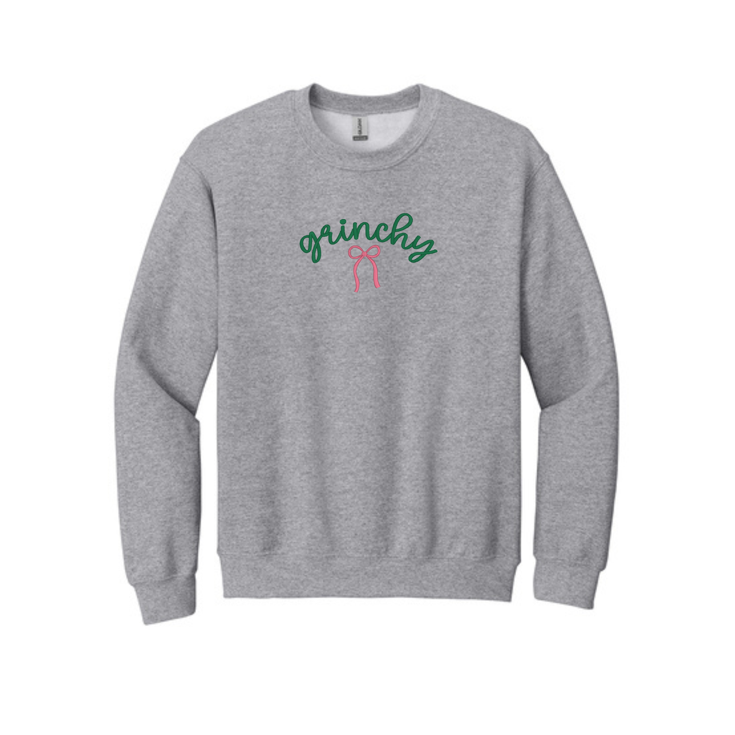 Grinchy, but with a bow -  Crewneck Sweatshirt